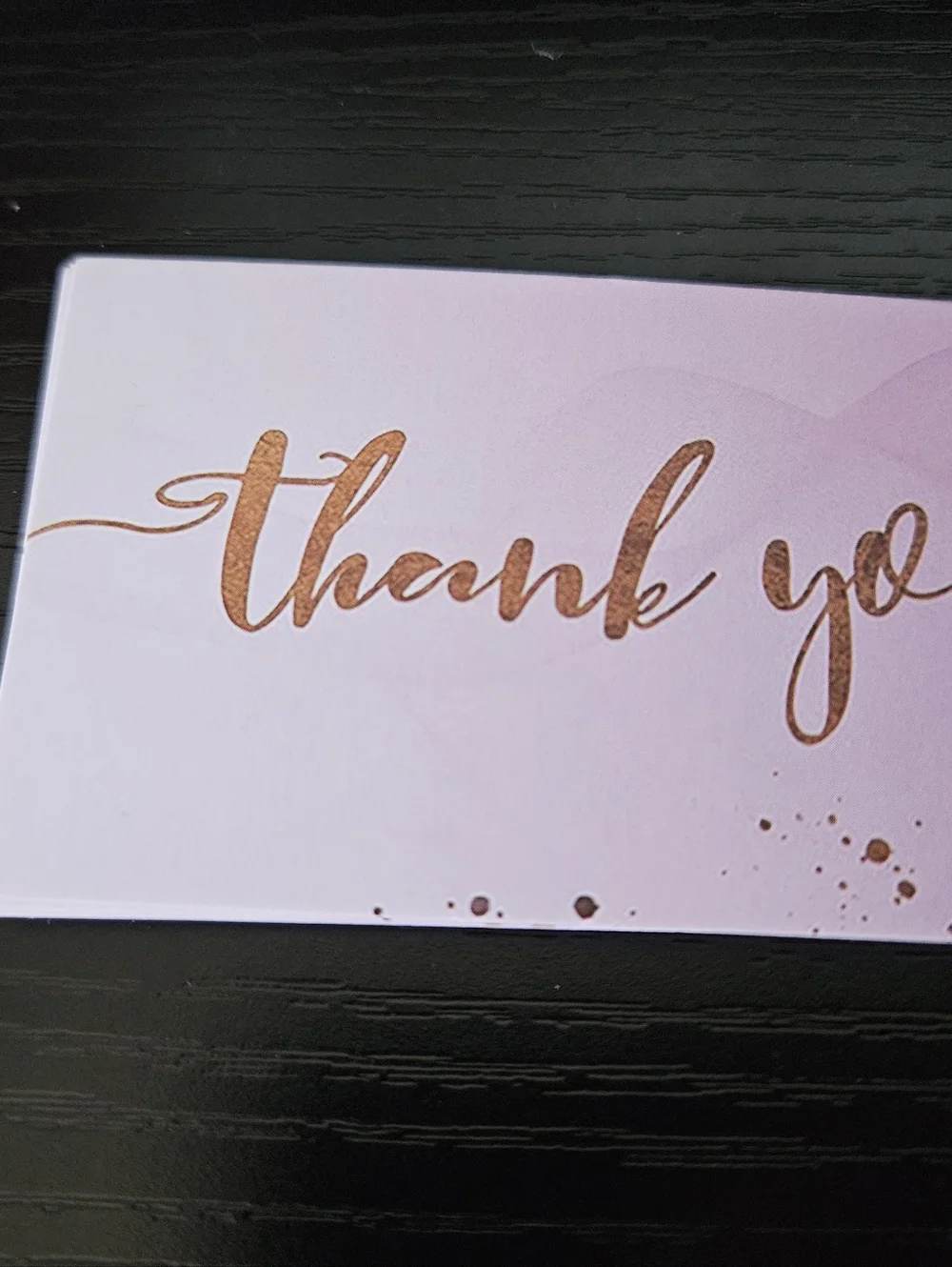 Purple Ombre Thank You Cards